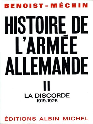 cover image of Histoire de l'armée allemande--tome 2